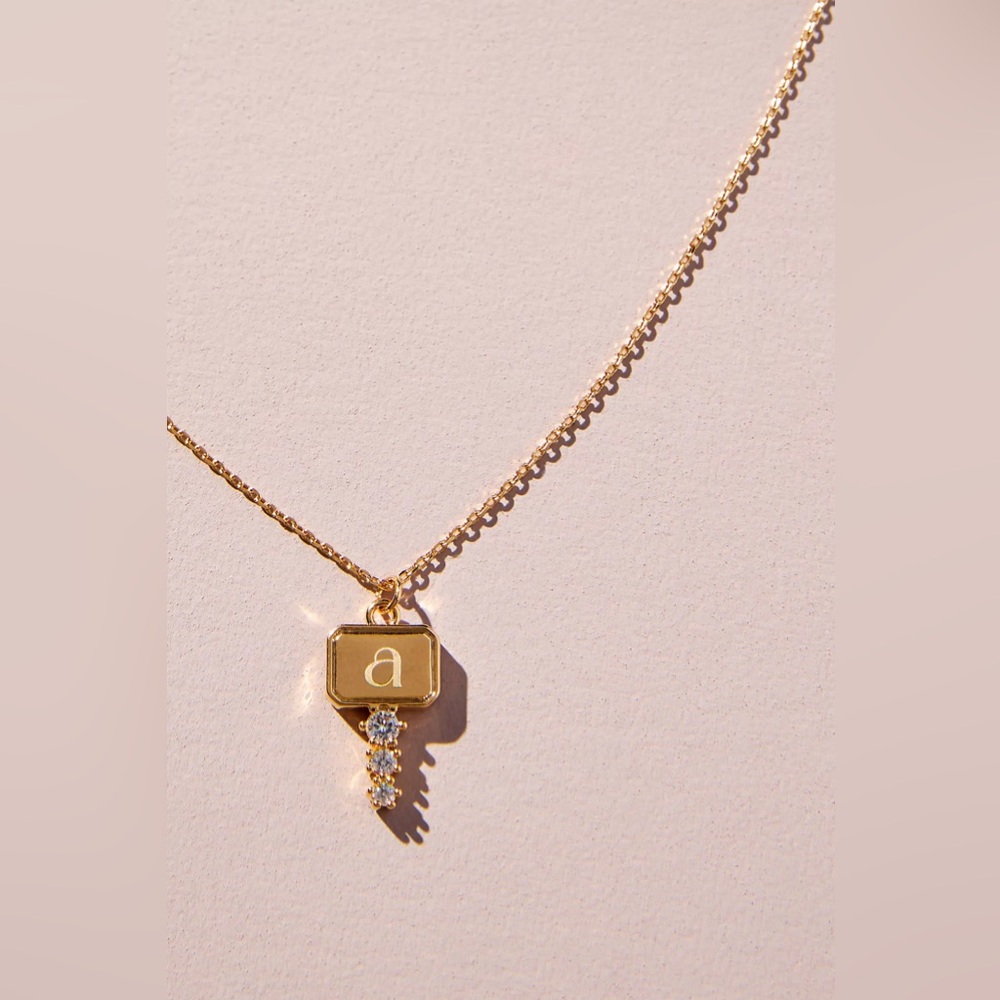 Anthropologie Monogram Key Necklace - NWT - A